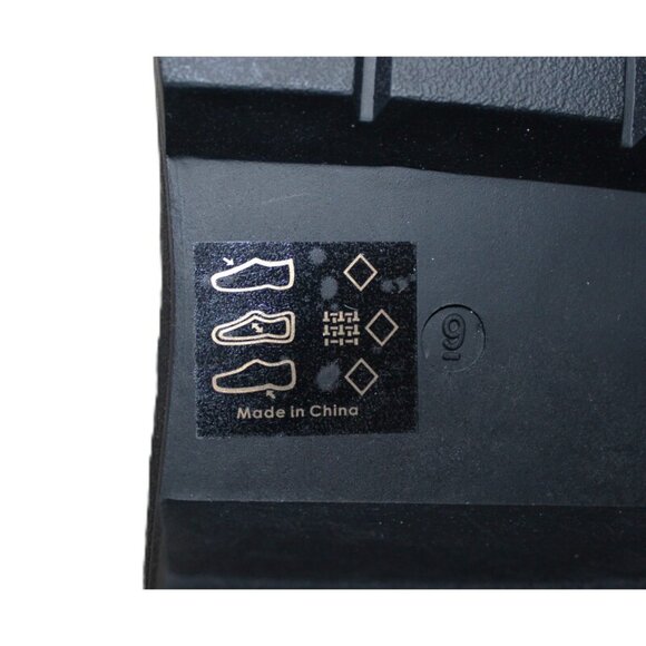 nwt ASOS Yours Clothing, Over The Knee Pull-On Chunky Cleat Boots in Black (11W) - Picture 7 of 14